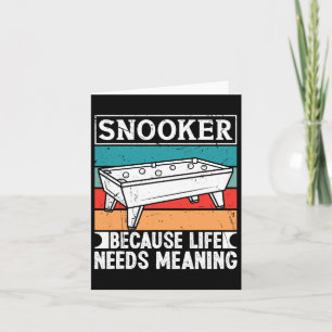 Tarjeta Ropa De Snooker Para Los Hombres Porque La Vida Ne