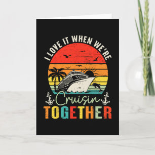 Tarjeta Ropa del equipo de crucero 2025 Amigos Familia Par