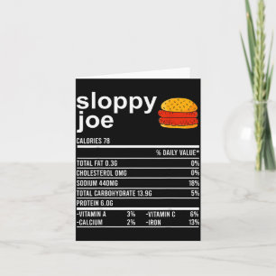 Tarjeta Ropa divertida de comida de Acción de Gracias, Joe