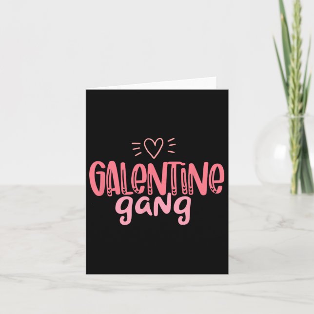 Tarjeta Ropa feliz del Día de San Valentín de Galentine Ga (Anverso)