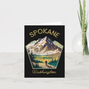 Tarjeta Ropa retro Spokane - recuerdo Spokane