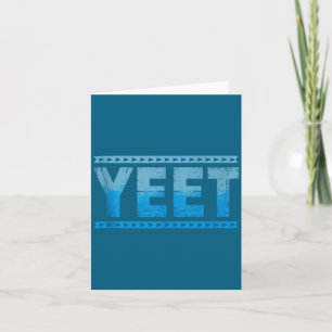 Tarjeta Ropa Vintage Yeet Divertida Frase Hombres Mujeres 