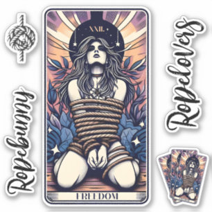 Tarjeta Ropelovers Juego de pegatinas