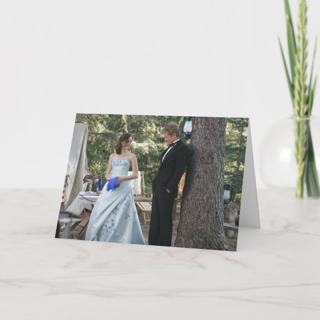 Tarjeta Rory & Logan Todos Vestidos (Anverso)