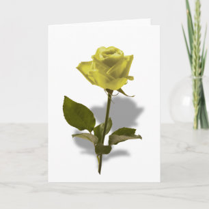 Tarjeta Rosa amarilla de la amistad