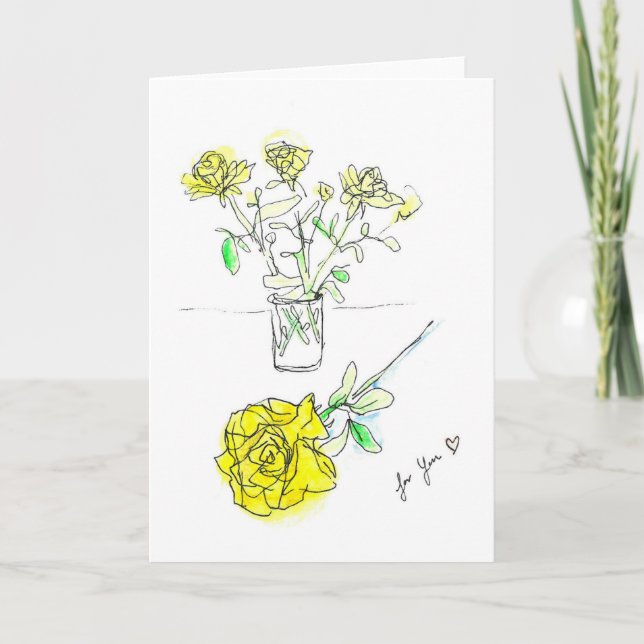 Tarjeta rosa amarilla solar (Anverso)