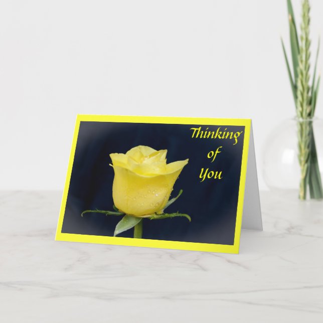 Tarjeta Rosa amarillo (Anverso)