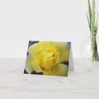 Tarjeta Rosa amarillo Notecard