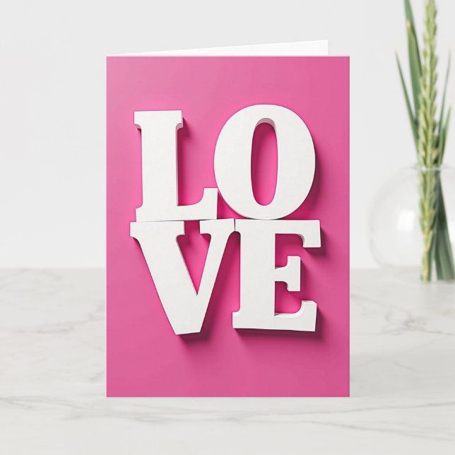 Tarjeta Rosa Amor Intenso (Anverso)