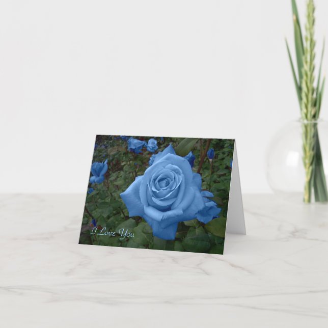 Tarjeta Rosa azul (Anverso)