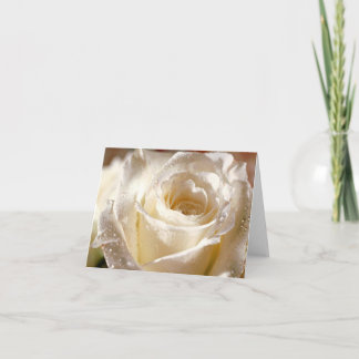 Tarjeta Rosa blanco bonito