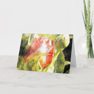 Tarjeta Rosa Bud