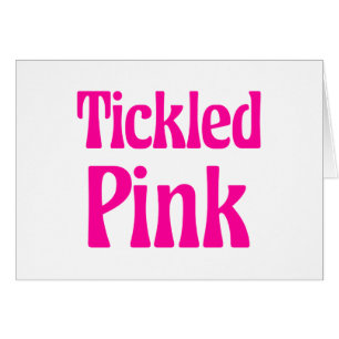 Tarjeta rosa con puntas