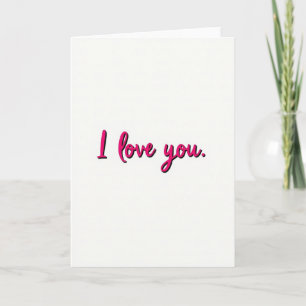 Tarjeta Rosa con Relieve 'Te Amo'
