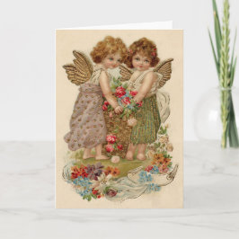 Tarjeta Rosa Cupid Cherub Angel Olvidé-Yo-No