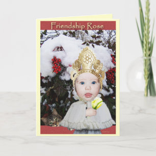 Tarjeta Rosa de amistad