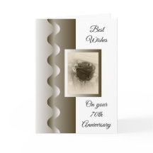 Rosa de Antigüedades Personalizado 70 Aniversario