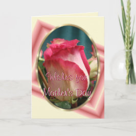 Tarjeta Rosa de color coral de bonito2- cualquier ocasión
