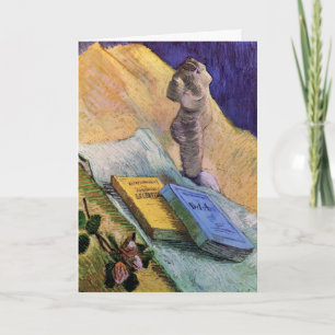 Tarjeta Rosa de estatuas de yeso y novelas Vincent van Gog