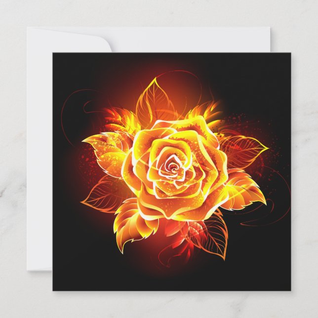 Tarjeta Rosa de incendios en auge (Anverso)