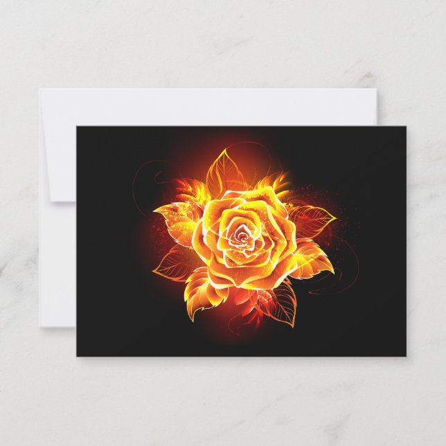 Tarjeta Rosa de incendios en auge (Anverso)