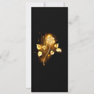 Tarjeta Rosa de oro (rosa de oro)