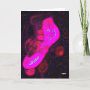 Tarjeta Rosa de patineta