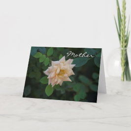 Tarjeta Rosa de vainilla del día de la madre