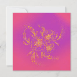 Tarjeta rosa divertida