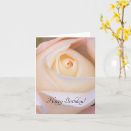 Tarjeta 'Rosa dorada pálida'
