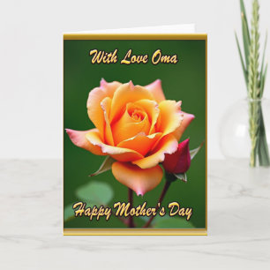Tarjeta Rosa Dorada para la Mamá más Dulce