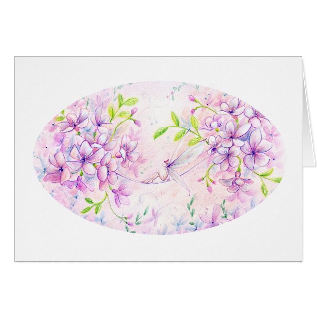 Tarjeta rosa Dusky (Anverso (Horizontal))