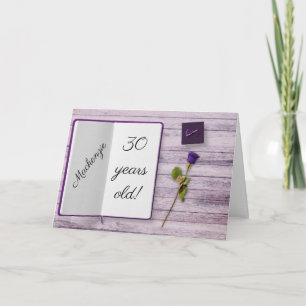 Tarjeta Rosa floral Bonito de cumpleaños Flor Femenina Gir