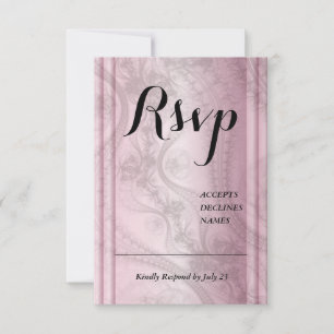tarjeta Rosa Gold Rsvp