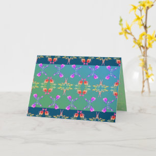 Tarjeta Rosa inspirado en Fabergè