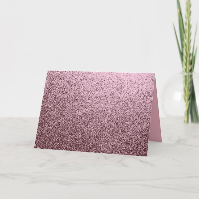 Tarjeta Rosa Metálico de Oro (Anverso)