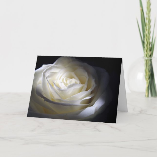 Tarjeta Rosa negra y blanca (Anverso)
