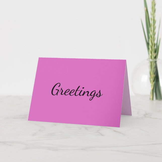 Tarjeta Rosa Neon (Anverso)