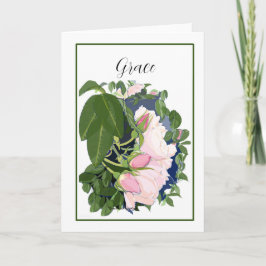 Tarjeta rosa pálido