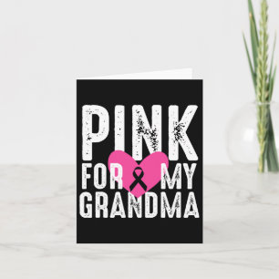 Tarjeta Rosa Para Mi Abuela Familia De Concienciación Sobr