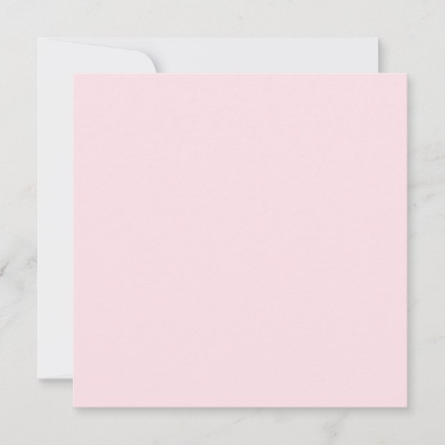 Tarjeta Rosa Pastel Sólido Color  (Anverso)