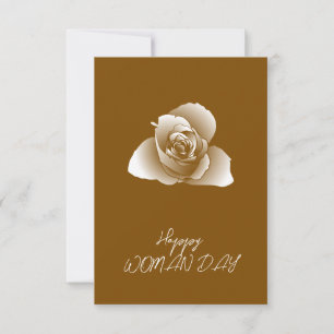 Tarjeta Rosa Refinado de tonos blancos habituales de famil