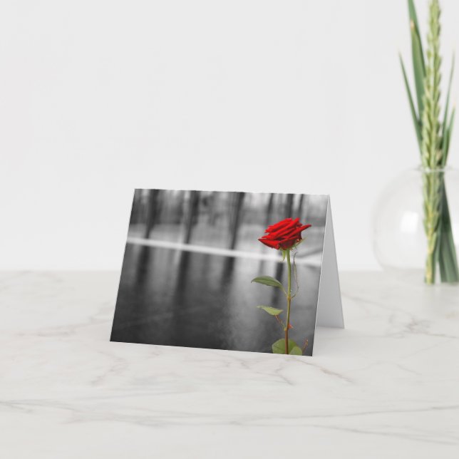 Tarjeta rosa roja (Anverso)