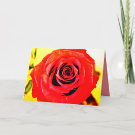 Tarjeta Rosa Roja