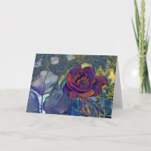 Rosa roja de arte pop