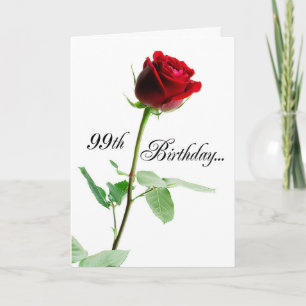 Tarjeta Rosa Roja de Cumpleaños 99