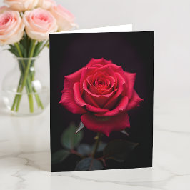 Tarjeta ¿Rosa Roja Serás Mi San Valentín?