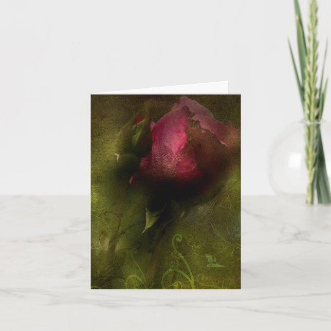 Tarjeta Rosa rojo (Anverso)