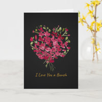 Rosa romántico 'Te amo' floral acuarela