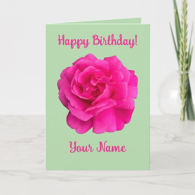 Tarjeta Rosa Rosa #6 (Anverso)
